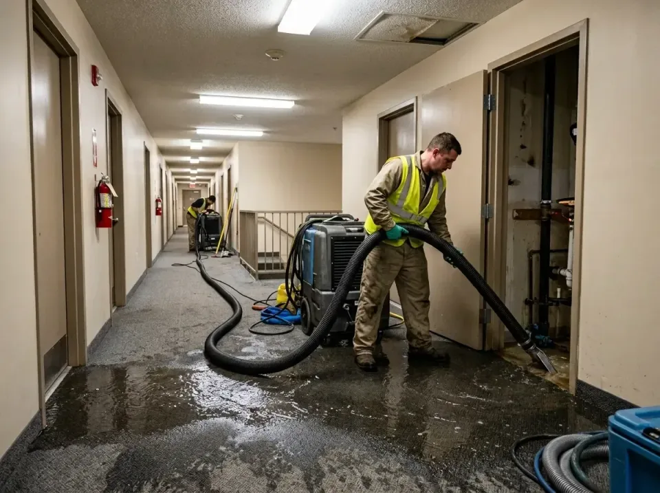 multi-unit-apartment-hallway-f-005 — frequently asked questions, Emergency Burst Pipe Water Extraction & Removal in Bullard,…